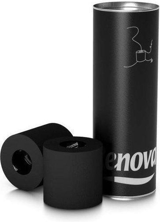 Renova Zwart toiletpapier cadeaukoker 3-laags 3 stuks