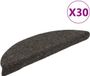 vidaXL - Zelfklevende Trapmatten - 30 stuks - Antraciet - 56x17x3 cm