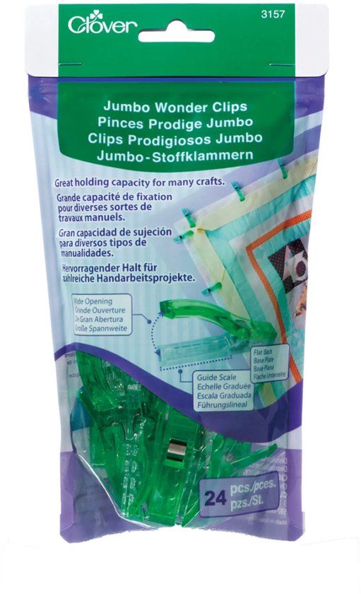 Clover Jumbo Wonderclips 3157 Kunststof KRT 0.13 kg