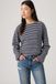 Levi's Esme Relaxed top manches longues femme - Femme - XS - Bleu / Allie Stripe Navy Blazer Egret