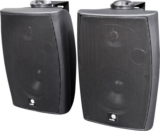 E-Audio 120 Watt Actieve Luidspreker set Zwart met Bluetooth 4.0