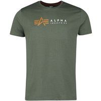 Alpha Industries Alpha Label T-shirt - Dark Olive