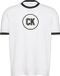 Calvin Klein Jeans T-shirt Heren XL Wit Katoen Ronde Hals Korte Mouw Regular Fit Casual