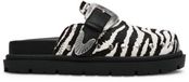 Steve Madden Damesklompen Offbeat-L Zebra Synthetisch/Leer Platte sandalen