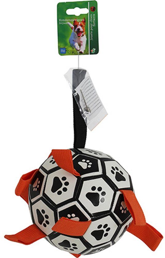 Gebr. de Boon Apporteerspeelgoed flappenbal met handvat S - 14 cm