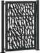 vidaXL Poort met sporenontwerp 100x125 cm staal zwart