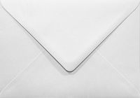 Netuno Gefactureerde witte enveloppen A6 - 125 x 175 mm - B6 - 25 stuks - NK natgelijmde - 120 gram - Aster Laid