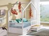 Lit maison VITALIS 80x190 cm pin blanc