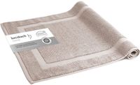herzbach home Badmat 100% Katoen | Douchemat | 1.000 g/m² | Absorberend | Wasbaar (Zandgrijs, 60 x 100 cm)