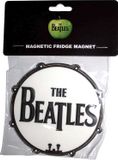 Beatles - Drum Logo Koelkastmagneet - Wit