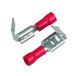 Cartrend 10484 steekverdeler platte stekker stekker rood, 6,3 mm, 20 stuks