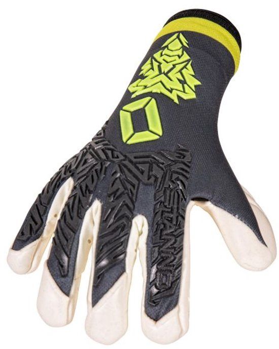 Stanno Volare Ultra JR Keepershandschoenen III - Zwart/Grijs/Geel - Maat 3