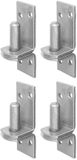 Alberts 845995 plaatduim op plaat | in de uitvoeringen met DI- of DII-haak | rvs | doornmaat Ø16 mm | plaat 115 x 40 mm | Set van 4