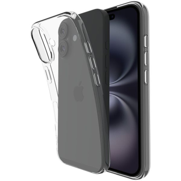 Just in Case Cover Case for iPhone 16 - Transparent - Silicone