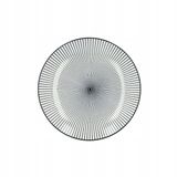 Homla Navia Dessertbord Zwart/Wit Gestreept 19 cm Porselein