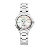 ROAMER Horloge Allegra Vrouwen Polshorloge Analoog Quartz Staal Zilverkleurig Wit 32 mm