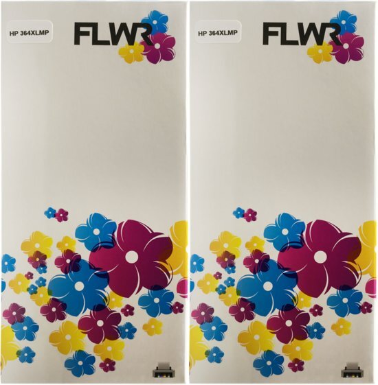 FLWR Huismerk 364XL Multipack 2 sets zwart en kleur