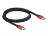 Delock 85773 HDMI kabel 1 m Zwart, Rood