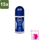 Nivea MEN Fresh Active Roll-On Antiperspirant 50 ml - 15 Stuks