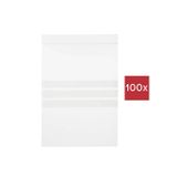 TRU COMPONENTS Sac refermable avec bande d'étiquetage (L x l) 170 mm x 120 mm Transparent Polyéthylène 100 pièce(s)