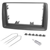 Sound way - Radio paneel kit 2-din bevesitigingskit Voorpaneel Frame Geschikt voor Fiat Panda (169) 2003-2012