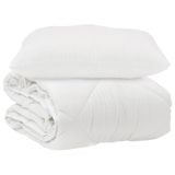 VidaXL Dekbed Wit Microvezel