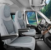 Bremer Sitzbezüge GmbH Premium Camper stoelhoezen voor Pilote C8 in Grau (2 losse stoelen)