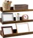 PETAFLOP 40 cm lange wandplanken, rustieke zwevende planken, fotolijst voor woonkamer, keuken, kinderkamer of slaapkamer, 3 stuks in verschillende maten