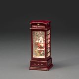Konstsmide LED Sneeuwlantaarn met Kerstman - Rood - 25cm