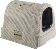 Curver Kattenbak met lade - Gesloten kattenbak - Kattentoilet - Met schep - Warm Grey - 51x38,5x39,5 cm
