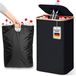 Bacs de collecte pour bouteilles consignées avec couvercle, grands bacs de rangement pour bouteilles consignées, conteneurs pour le stockage d'emballages vides et de verre usagé, bac à bouteilles avec trous pour la cuisine