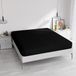 Hoeslaken Elegant Hoeslaken, 35 cm, Zwart, Tweepersoonsbed