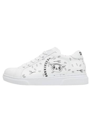 DOGO Sneakers Kids Vegan Leather White Lemur - EU 34