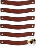 Brute BIGsave B.V. Leren handgrepen - Cognac - 6 stuks - 20 x 2,5 cm