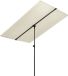 vidaXL Parasol met aluminium paal 180x110 cm zandwit