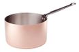 Pentole Agnelli Linie Cooper 3 inductie stoofpan hoog inductie met 1 handvat 16 cm zilver/zwart