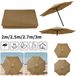 StarTech Vervangdak voor parasol - Marktparasolhoes - 3 meter - Geschikt voor 8 spaken - Oxfordstof - Waterdicht - Khaki