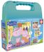 Peppa Pig Puzzelkoffer 6+9+12+16st | 4 Puzzels | Vanaf 3+