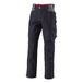BP Workwear 1788-555-32 werkbroek - elastiek in de rug - tailleplooien - normale pasvorm - maat: 46n - kleur: zwart/donkergrijs