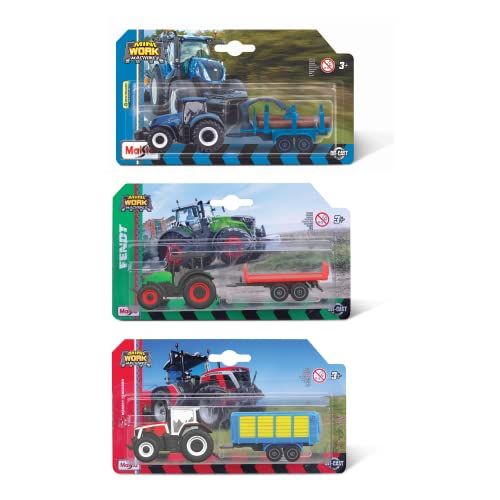 Maisto Fresh Metal Boerderij - Tractor met aanhanger - Assortiment