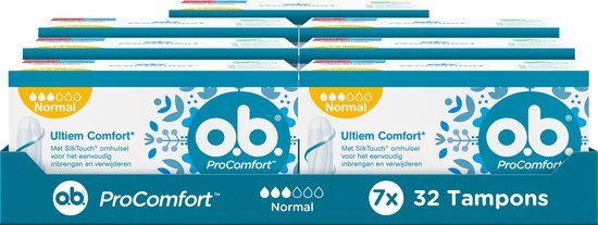 o.b. ProComfort Normaal Tampons - 7 x 32 stuks