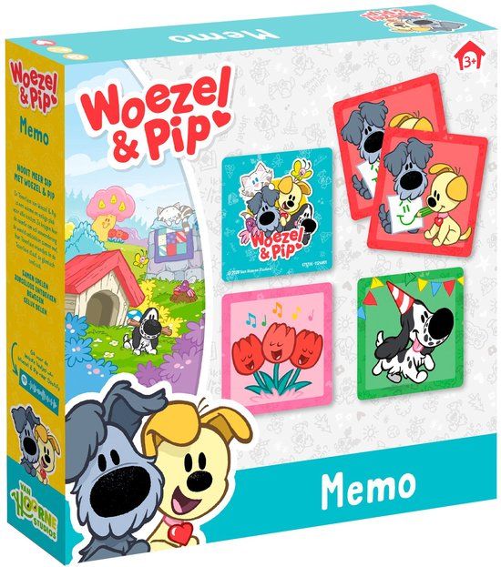 Bambolino Woezel & Pip memo spel - educatief speelgoed - junior geheugenspel - memory - vanaf 3 jaar