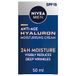 Nivea Men Hyaluron crème pour le visage, 50 ml, crème anti-rides pour le visage, réduit les rides profondes, crème anti-rides pour hommes, renforce l'élasticité de la peau
