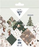 Claire Fontaine Origami papier cosy kerst 60 vel 70g 15 x 15 cm