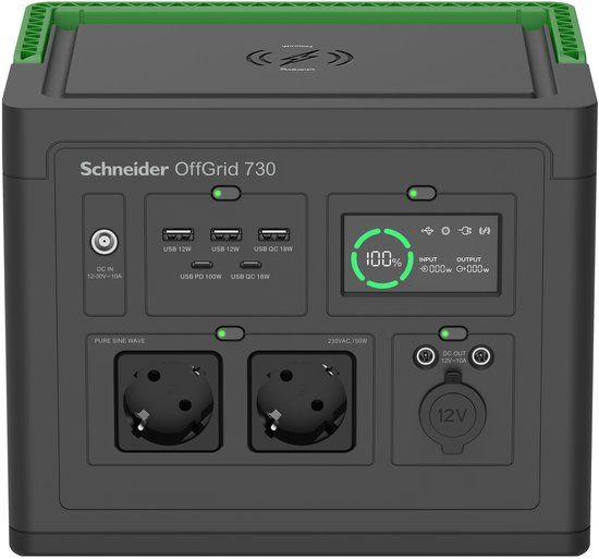 APC SE OffGrid Portable Power Station 730 - 738Wh - 995W - Black/Green