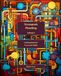 Steampunk Plumbing Volume 1: A coloring book for teens and adults
