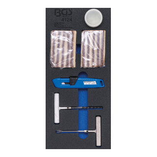 BGS technic BGS Werkplaatswageninzet 1/3: Bandenreparatieset 54 delig Aantal:1