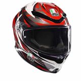 AGV K6 S E2206 Mplk Reeval Wit Rood Grijs Integraalhelm - Maat XXL - Helm