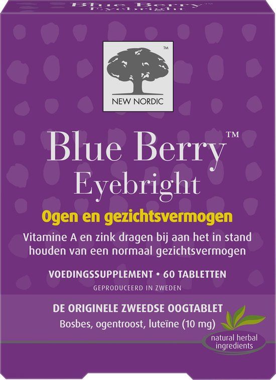 New Nordic Blue Berry Eyebright - 60 Tablets