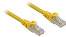 Sharkoon Câble réseau RJ45 Cat.6a, blindé (SFTP), jaune, 50 cm, LSOH (sans halogène)